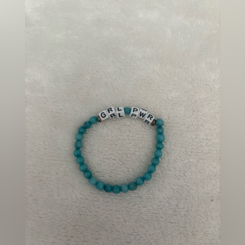 girl power beaded bracelet